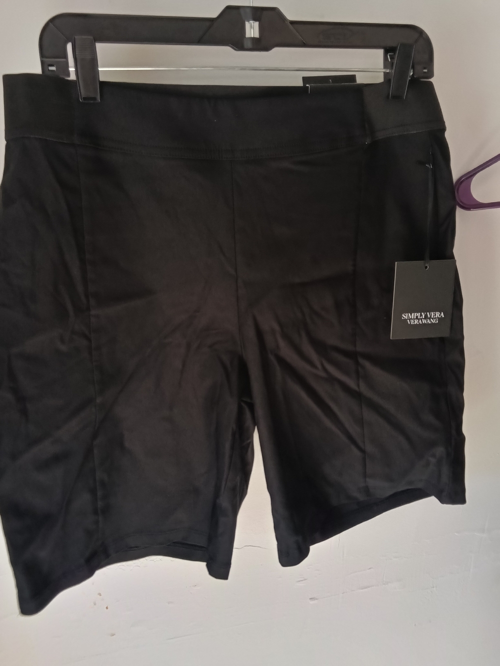 Simply Vera Vera Wang Black Women's Bike Shorts